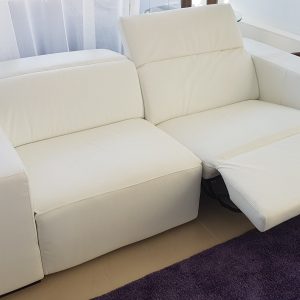 Sofa cama cuerina blanca dos plazas – Beleman Importaciones