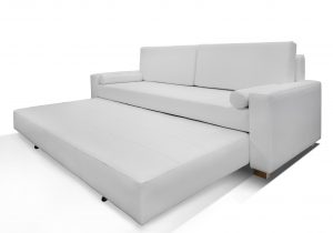 Sofa cama cuerina blanca dos plazas – Beleman Importaciones